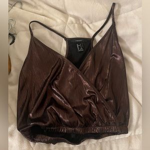 NWOT Shimmery metallic top